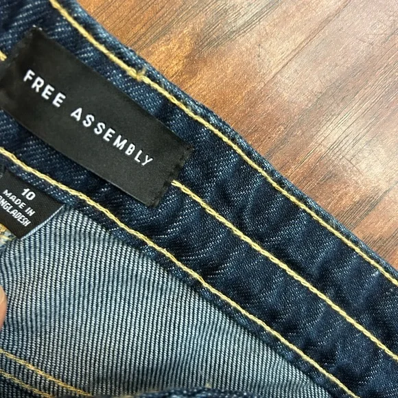 Wide Leg Jeans with Adjustable Tie Waist Loose Fitting  Flowy Comfy - Picture 5 of 12